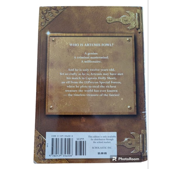 Artemis Fowl 2001 SC Eoin Colfer Fantasy 12 yr Old Genius Millionaire Criminal - Picture 2 of 3
